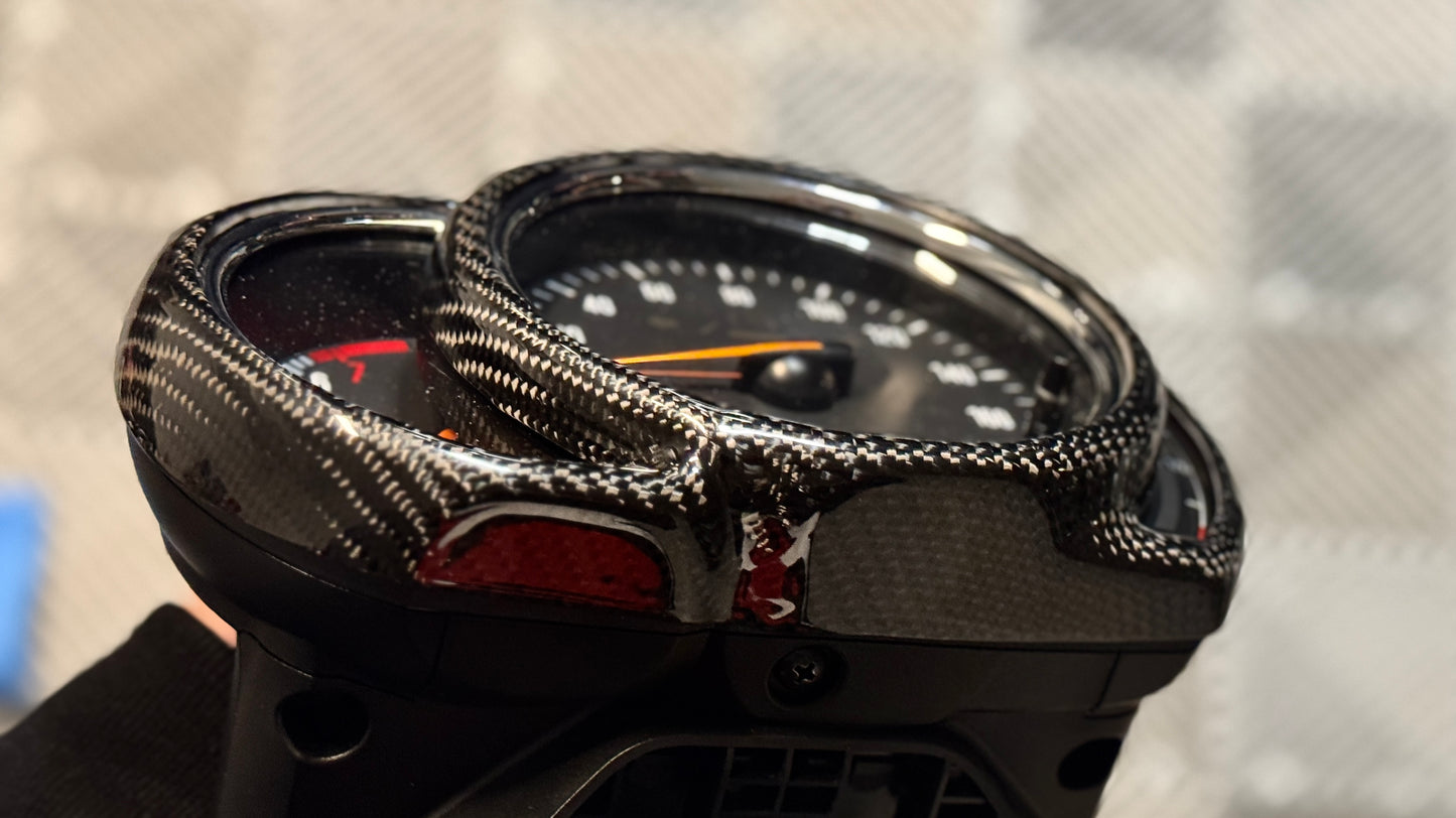 Carbon Fiber Speedometer Panel Frame Cover For F5X MINI LCI