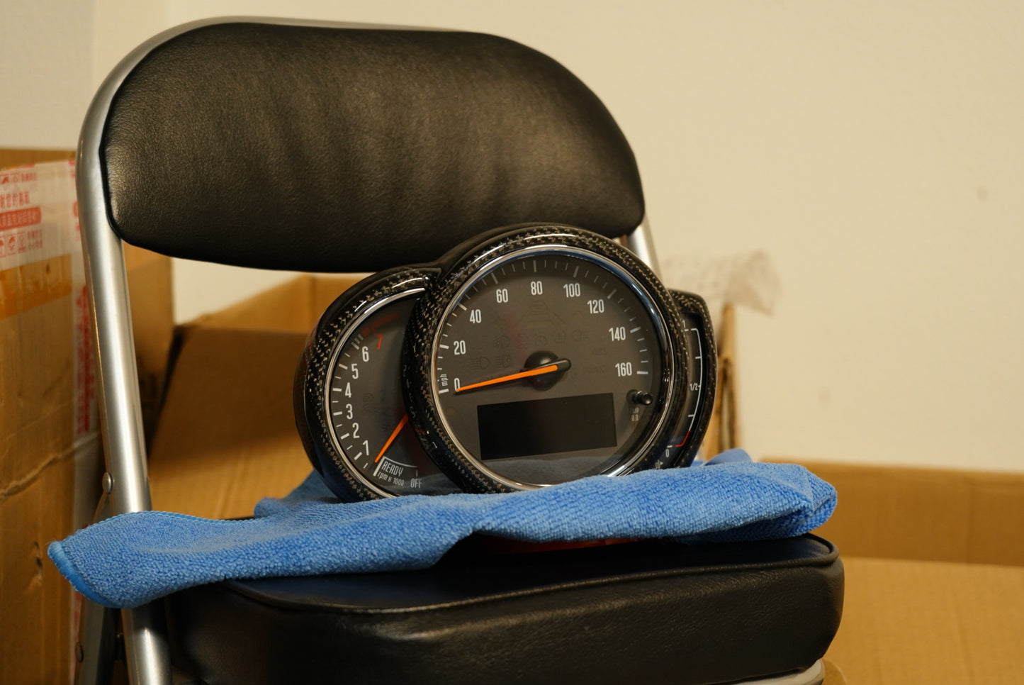 Carbon Fiber Speedometer Panel Frame Cover For F5X MINI LCI