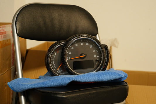 Carbon Fiber Speedometer Panel Frame Cover For F5X MINI LCI