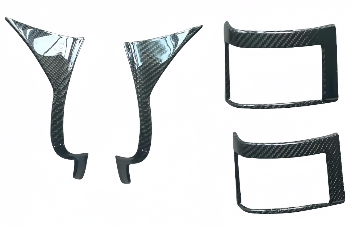 (Set of 4) Carbon Fiber Center Vent Frame Cover Trim For F5X MINI Cooper