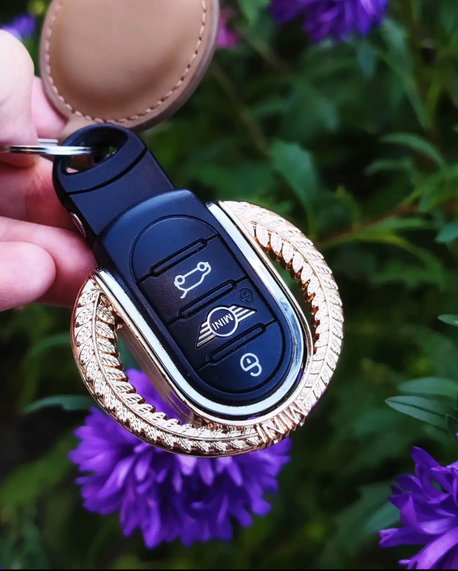 Olive Branch Style Alloy Key Fob Case For F5X MINI